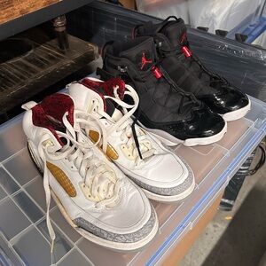 Two pairs for the price of One! 
Air Jordans MUST GO!